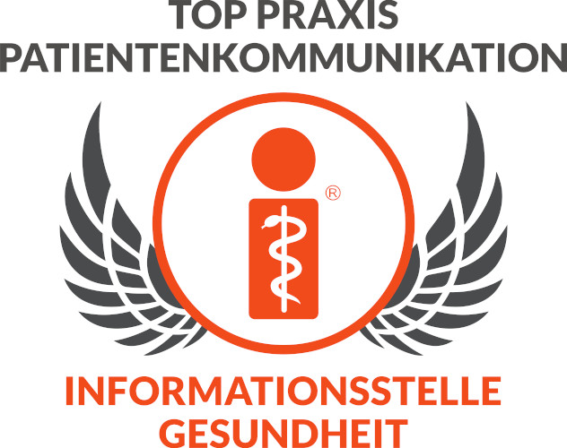 Siegel Top Praxis Patientenkommunikation der Informationsstelle Gesundheit